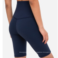 Sportswear Control de la abdominación pantalones cortos de compresión Sports Mujeres pantalones cortos de ciclista de cintura alta